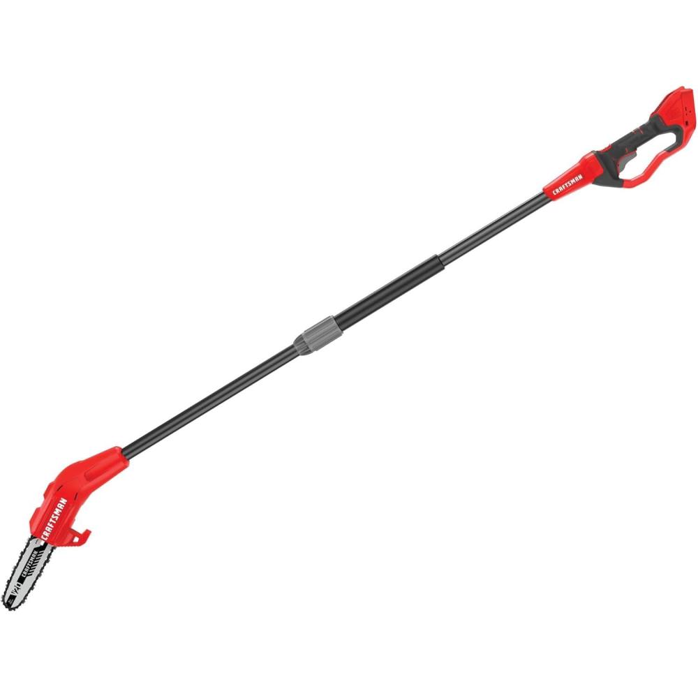 image:imageCRAFTSMAN V20 Cordless Pole Saw 14Foot Battery and Charger Included Pole Saws for Tree Trimming Up to 325 Cuts per Charge 40Ah Electric Tree Trimmer CMCCSP20M1Tool Only