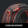 Craftsman Heavy Duty Professional Grade Black Garden Hose, 100 Feet x 5/8 Inch(50 Ft (Pack of 4))