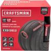 CRAFTSMAN ExoShield Heavy-Duty Fabric Hose – Industrial-Grade Lightweight Garden Hose, 50 Feet x 5/8 Inch(100 Feet)