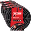 Craftsman Heavy Duty Professional Grade Black Garden Hose, 100 Feet x 5/8 Inch(50 Ft (Pack of 4))