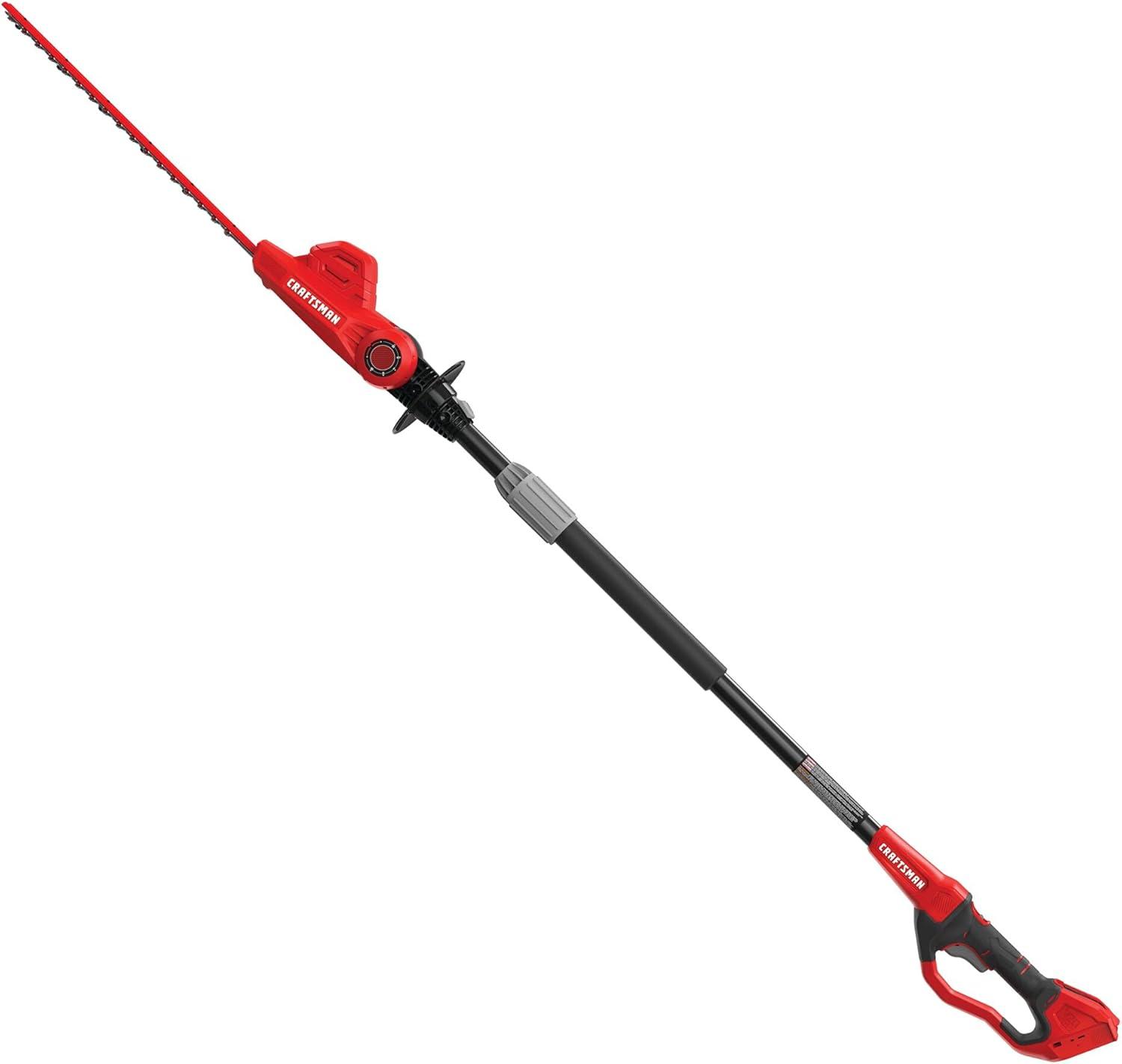 image:imageCRAFTSMAN CMCPHT818B V20 Cordless Pole Hedge Trimmer 18in Tool OnlyTrimmer