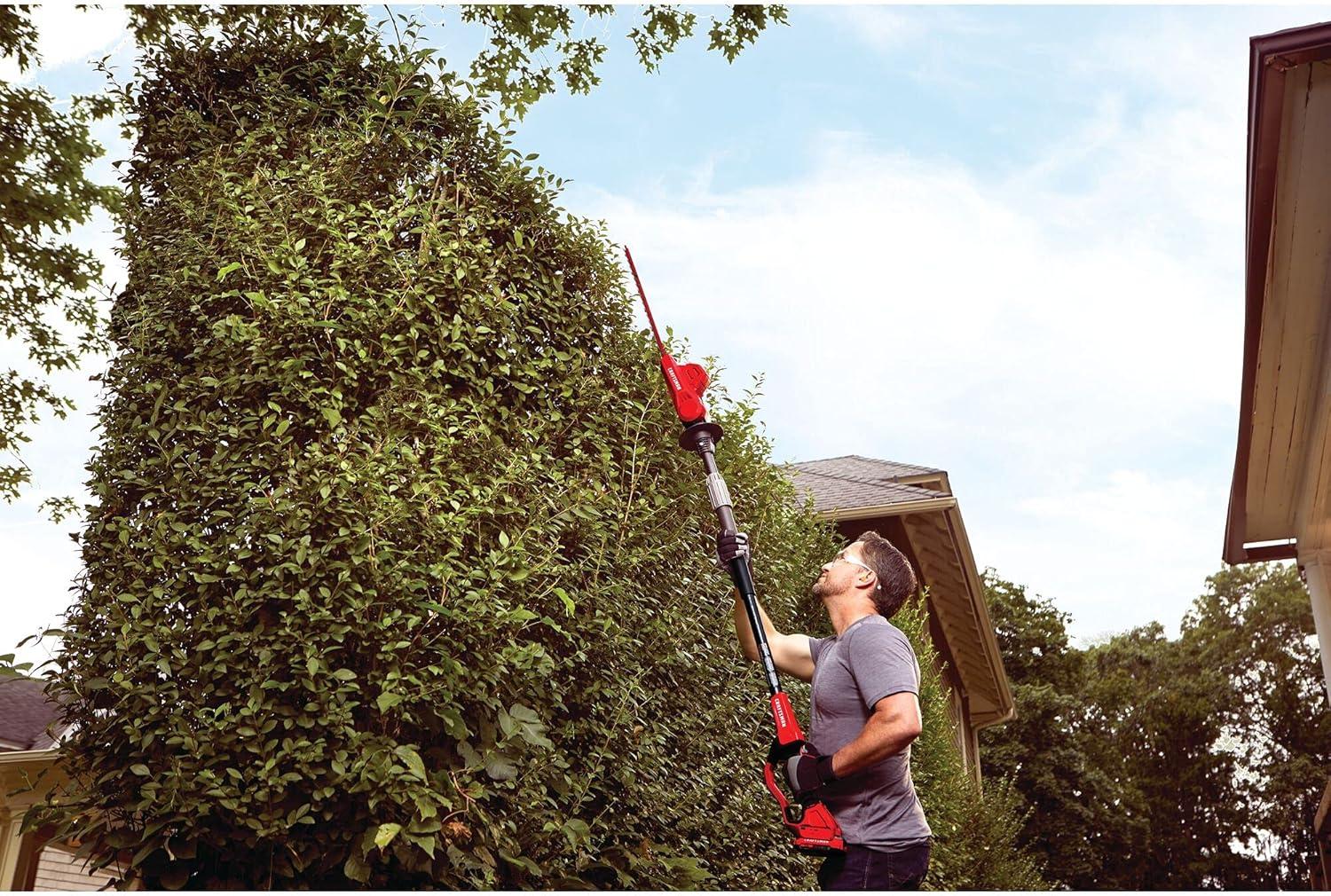 image:imageCRAFTSMAN CMCPHT818B V20 Cordless Pole Hedge Trimmer 18in Tool OnlyTrimmer