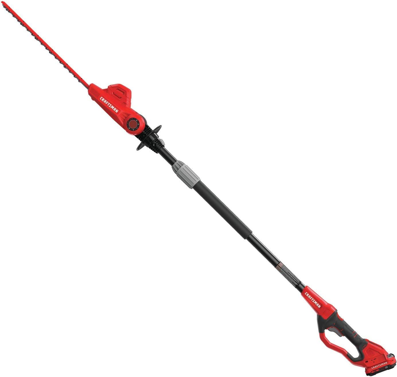 image:imageCRAFTSMAN CMCPHT818B V20 Cordless Pole Hedge Trimmer 18in Tool OnlyTrimmer