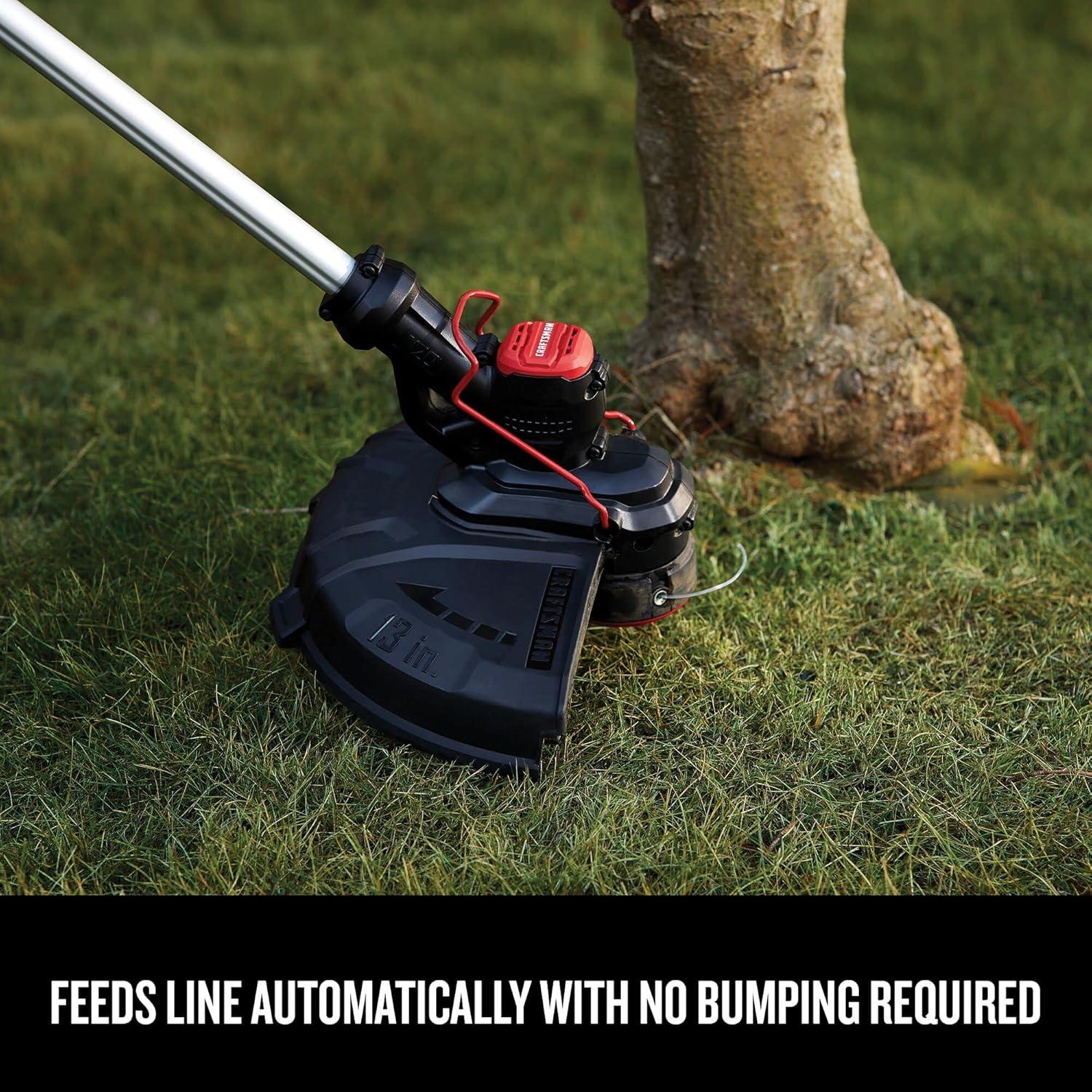 image:imageCRAFTSMAN 20V MAX WEEDWACKER String Trimmer and Leaf Blower Combo Kit Battery and Charger Included CMCK197M1