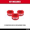 CRAFTSMAN String Trimmer Line, Weed Eater String, 0.065- Inch, 30-Feet of Replacement Spool, 3-Pack Spools (CMZST0653)(Trimmer Line)