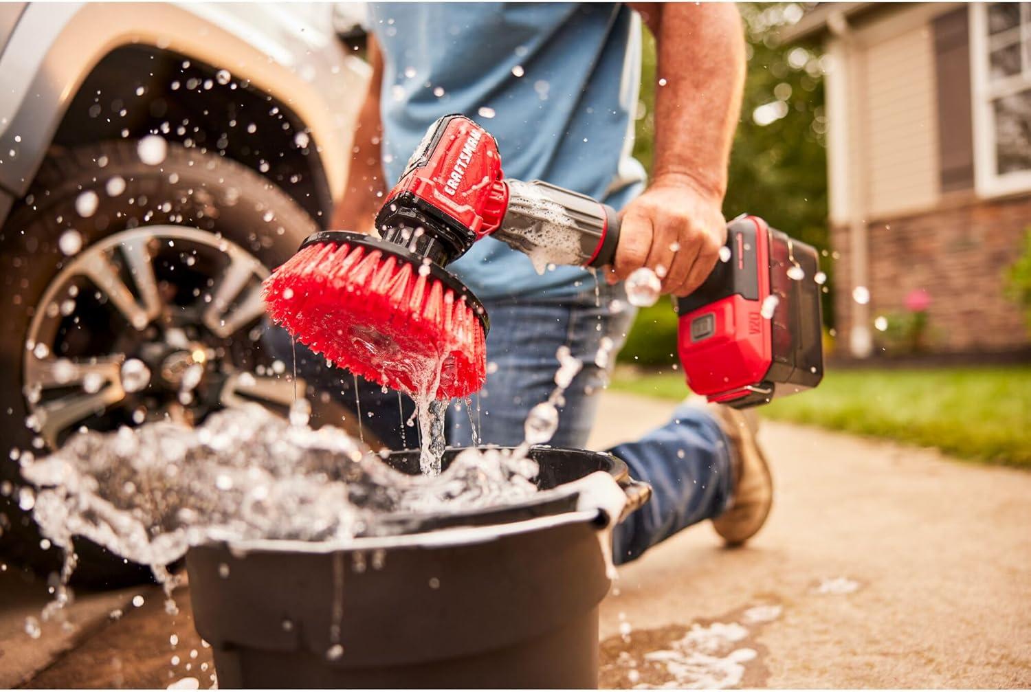 image:imageCRAFTSMAN V20 Cordless 2in1 Power Scrubber MultiPurpose Bare Tool Only CMCPS520BKit with Battery