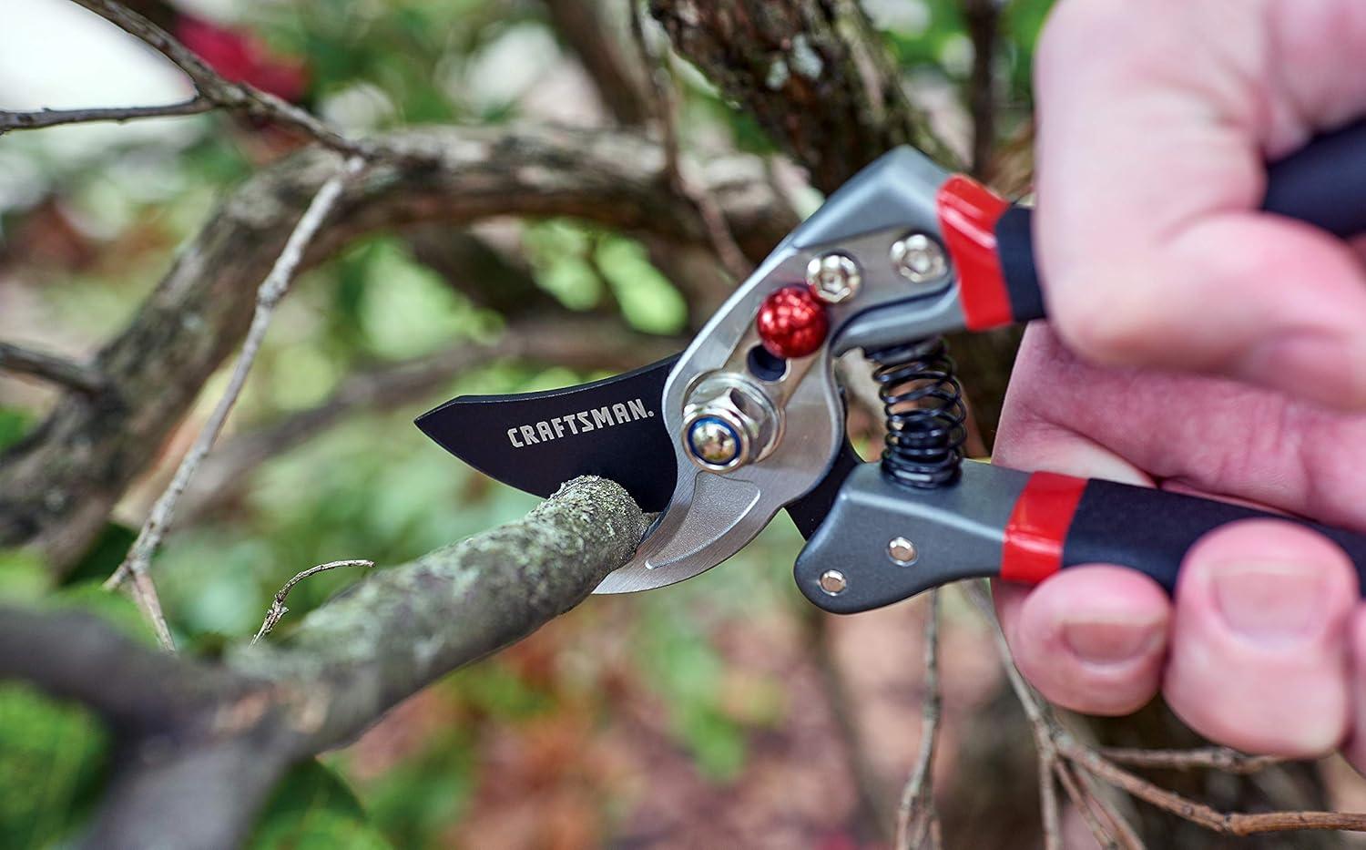 image:imageCRAFTSMAN CMXMCBA0700 Bypass Pruning Shears Lightweight Steel BlackBypass Pruning Shears