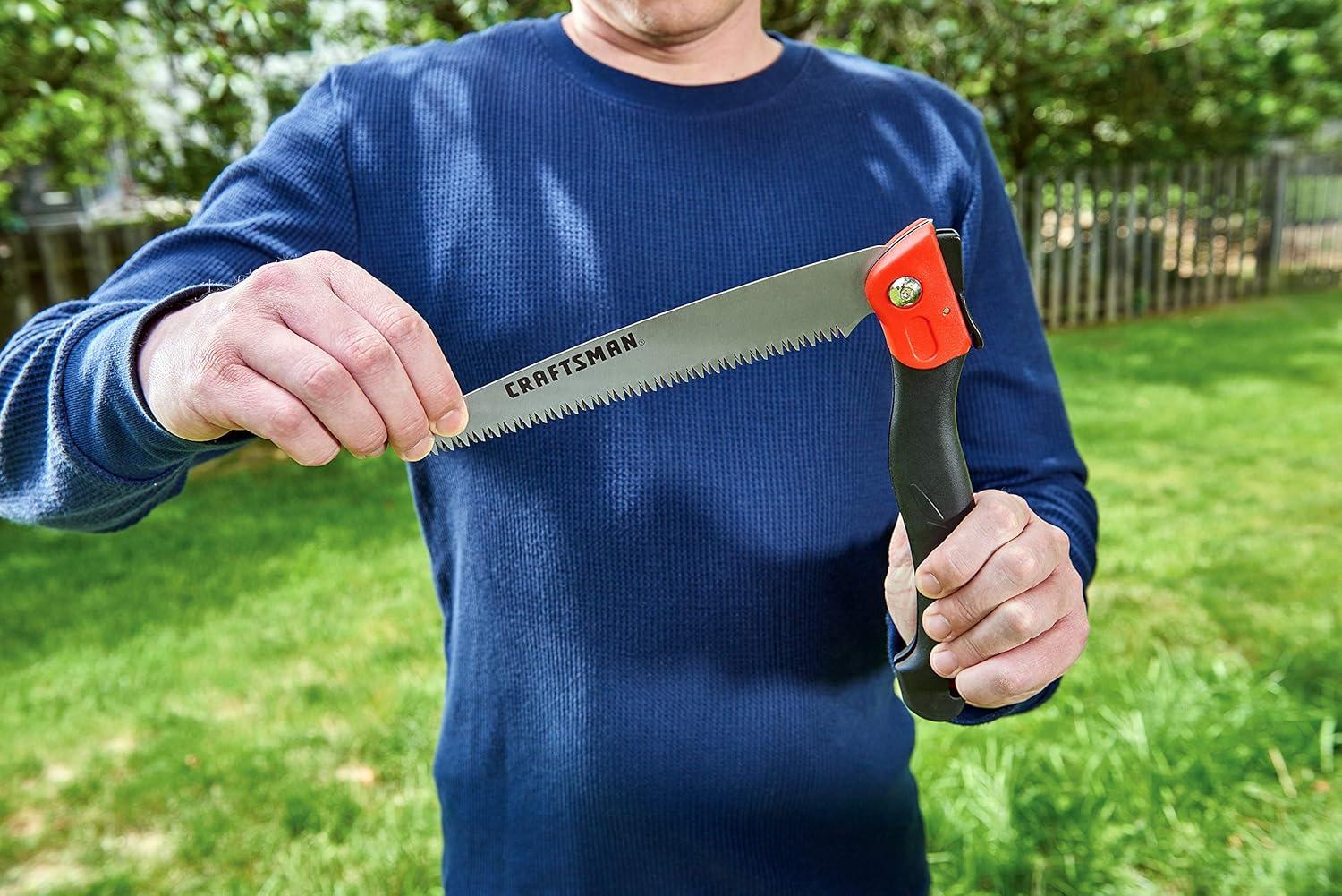 image:imageCRAFTSMAN CMXMCBA0700 Bypass Pruning Shears Lightweight Steel BlackFolding Pruning Saw