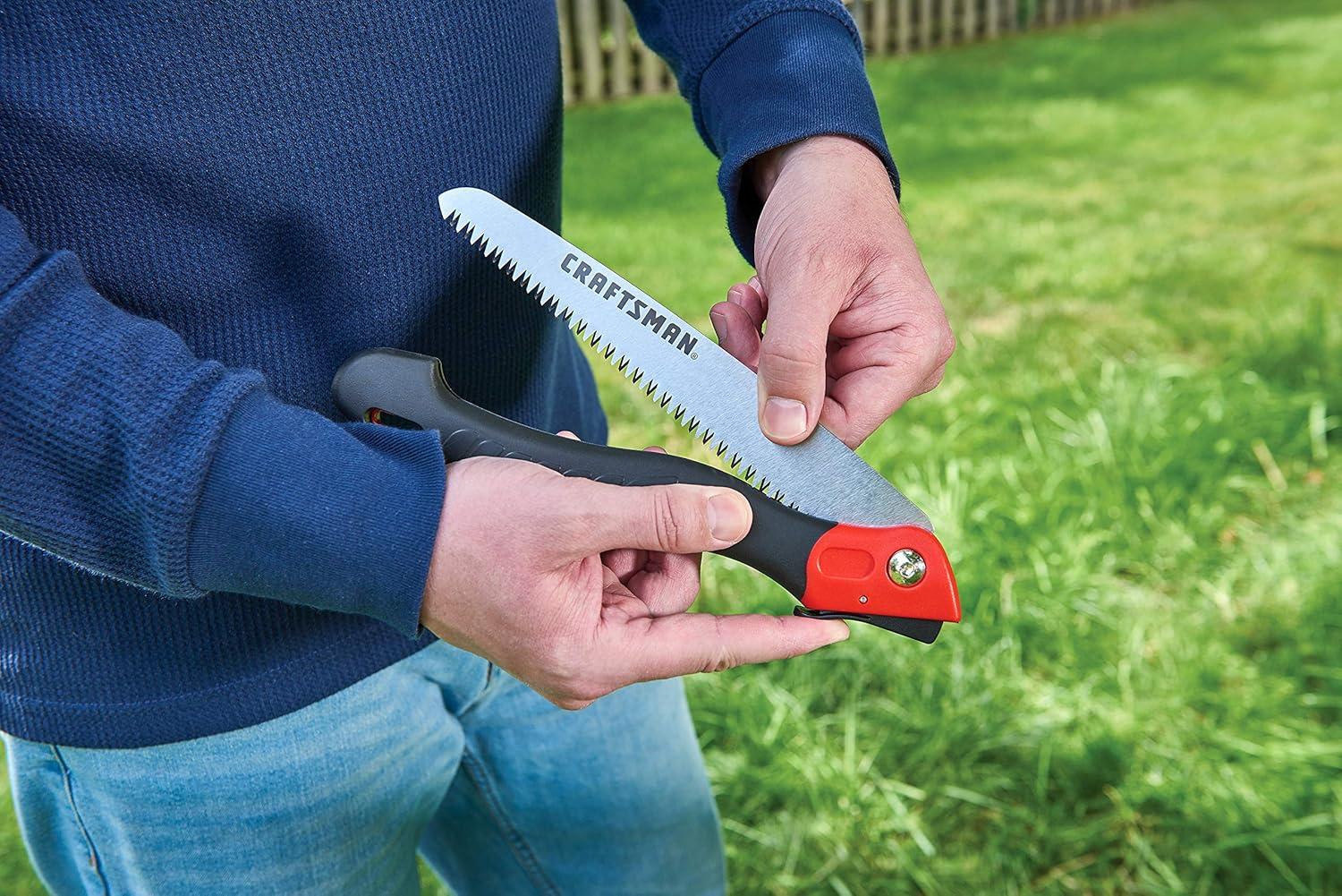 image:imageCRAFTSMAN CMXMCBA0700 Bypass Pruning Shears Lightweight Steel BlackFolding Pruning Saw