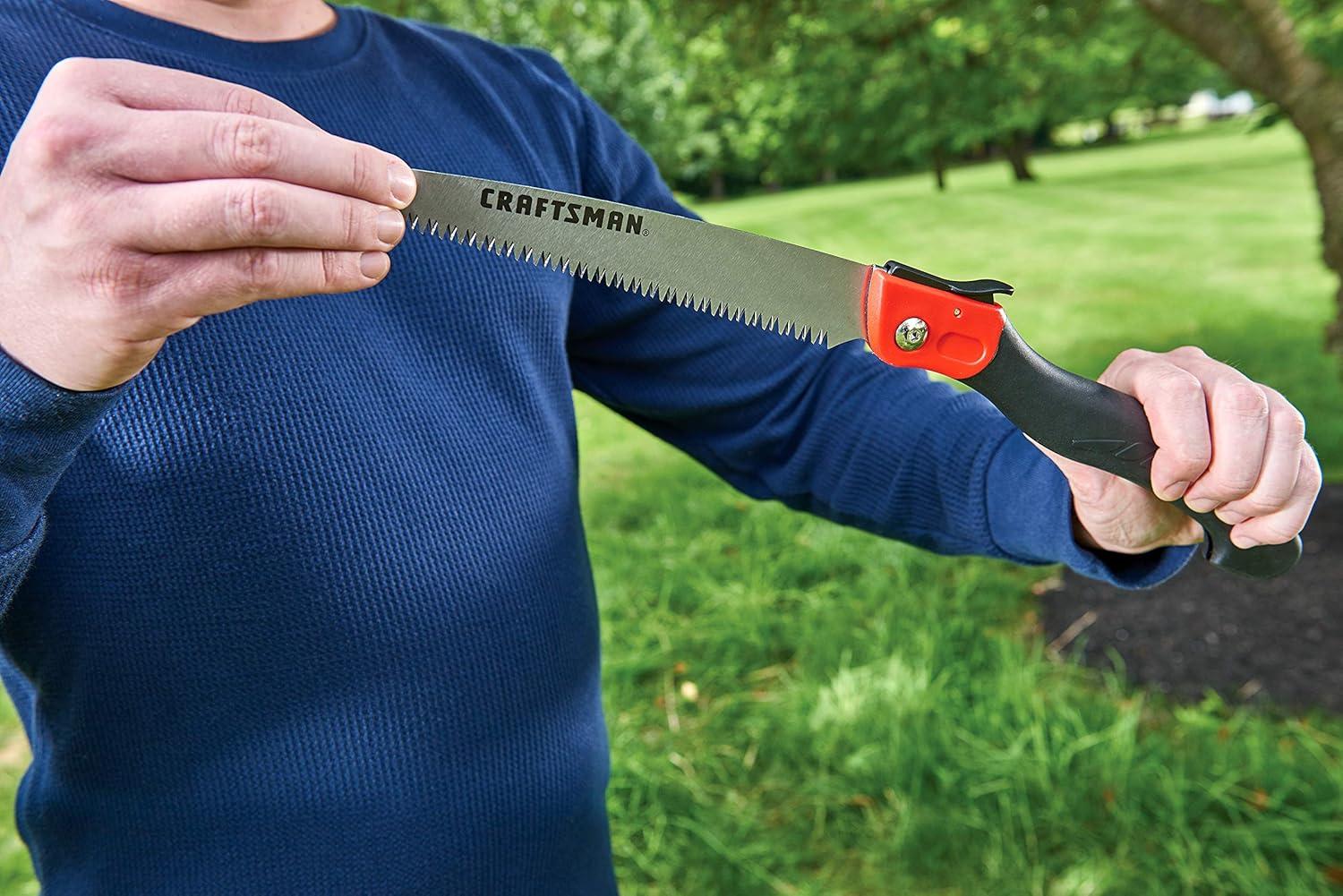 image:imageCRAFTSMAN CMXMCBA0700 Bypass Pruning Shears Lightweight Steel BlackFolding Pruning Saw