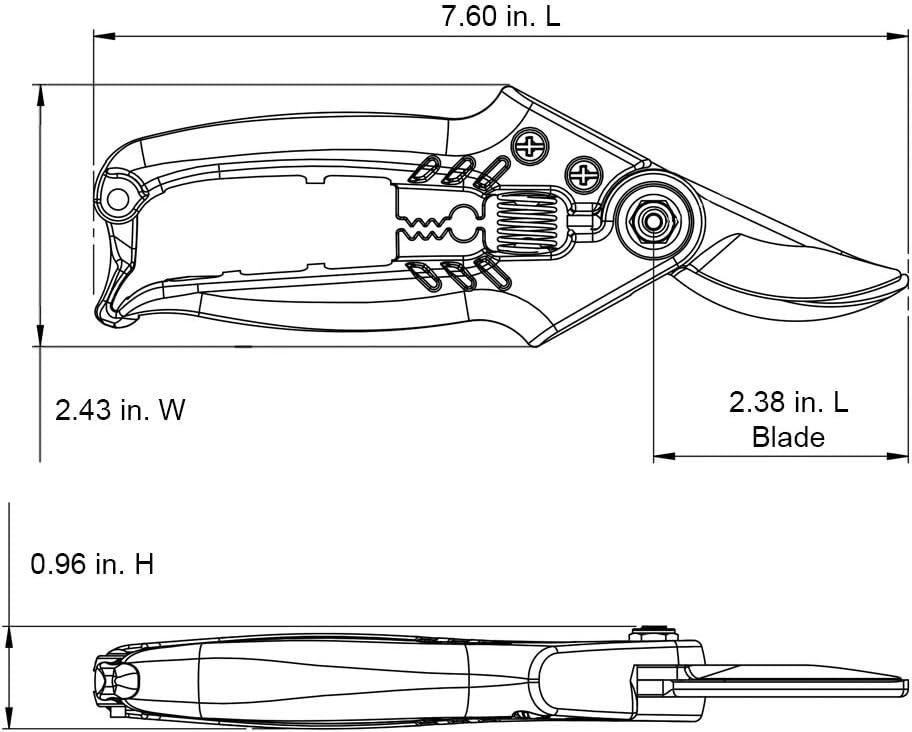 image:imageCRAFTSMAN CMXMCBA0700 Bypass Pruning Shears Lightweight Steel BlackTree Shrub Pruning Set