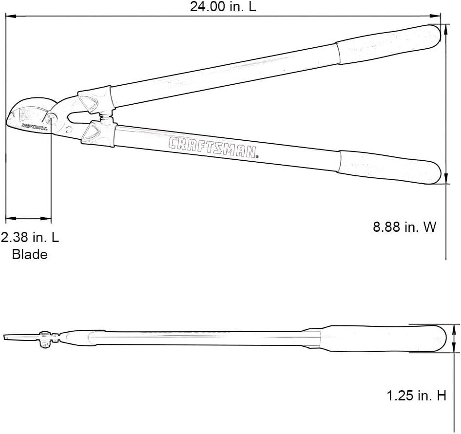image:imageCRAFTSMAN CMXMCBA0700 Bypass Pruning Shears Lightweight Steel BlackTree Shrub Pruning Set