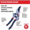 CRAFTSMAN CMXMCBA0700 Bypass Pruning Shears Lightweight Steel, Black(Bypass Pruning Shears)