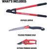 CRAFTSMAN CMXMCBA0700 Bypass Pruning Shears Lightweight Steel, Black(Tree & Shrub Pruning Set)