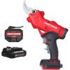 CRAFTSMAN V20 Cordless Electric Pruner, Pruning Shears for Gardening, 2 Ah Battery and Charger Included, Electric Pruning Shears, Tree Pruner (CMCPR320C1)(Modern)