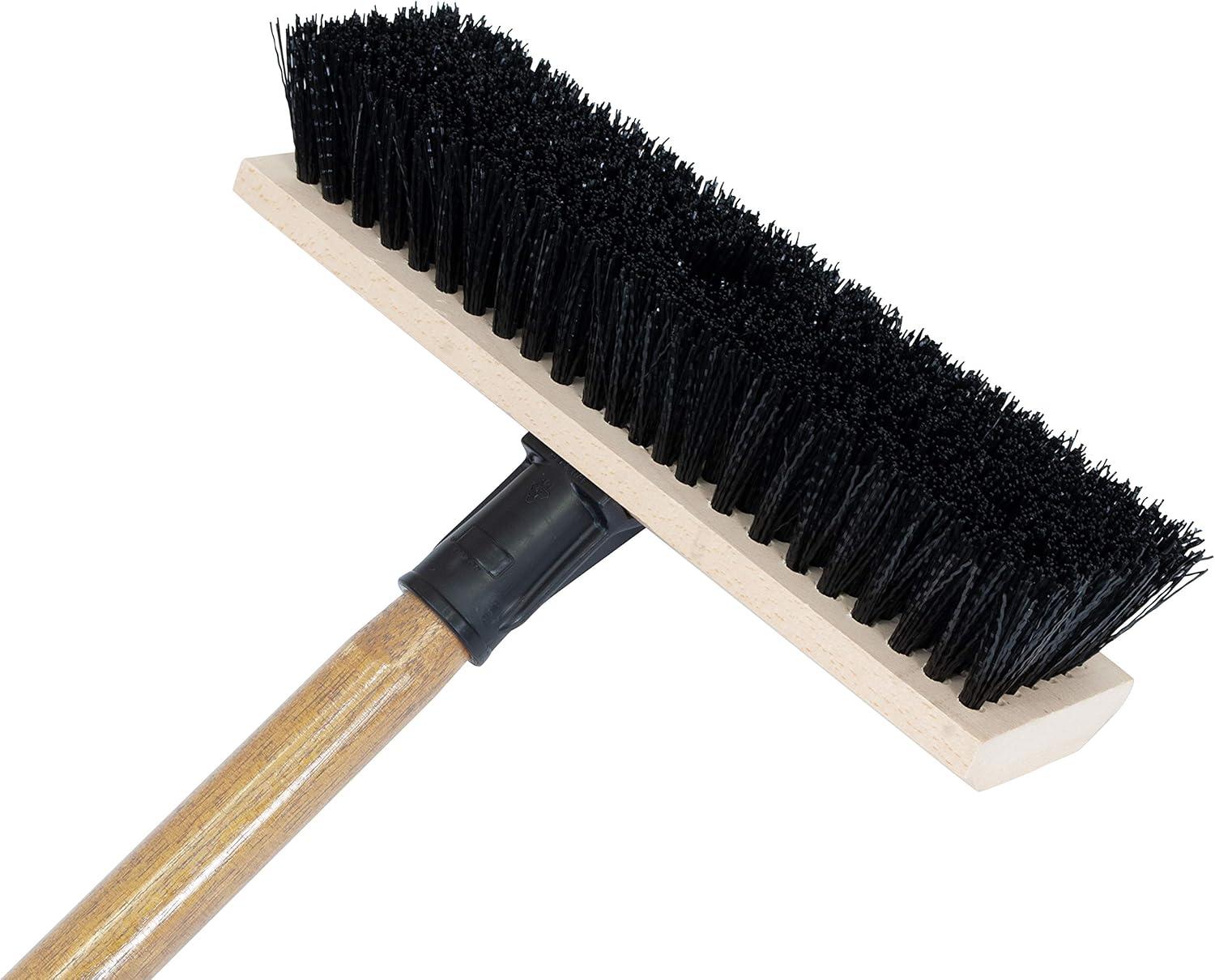 image:imageCRAFTSMAN CMXMKIT0080 3Piece Heavy Duty Cleaning Tool Set with 10 inAllSurface Wash12 in Scrubbing Deck Brush amp 18 in Push Broom Brown3Piece Seasonal CleanUp Pack