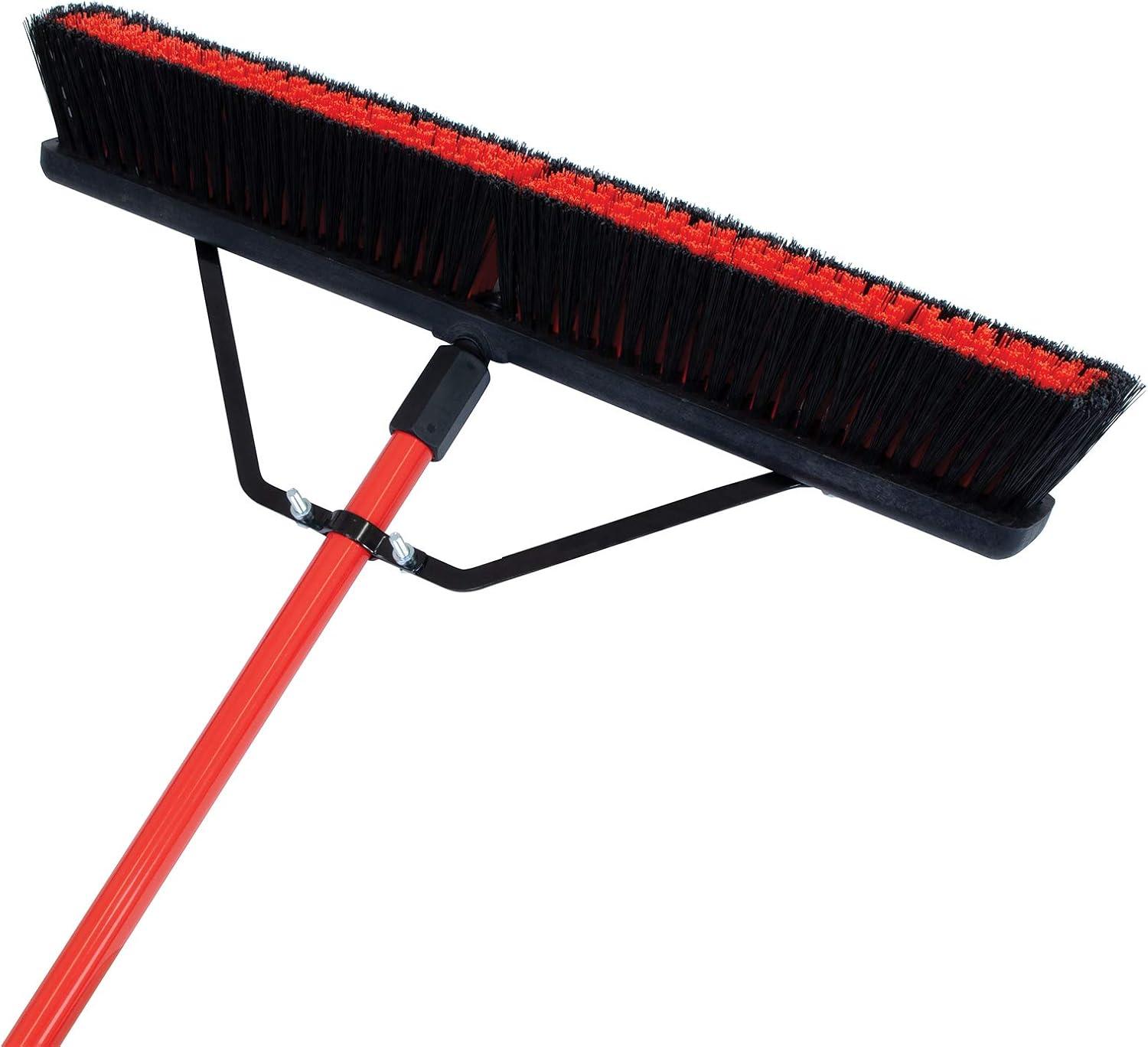 image:imageCRAFTSMAN CMXMKIT0080 3Piece Heavy Duty Cleaning Tool Set with 10 inAllSurface Wash12 in Scrubbing Deck Brush amp 18 in Push Broom Brown4Piece Lawn Debris CleanUp Pack