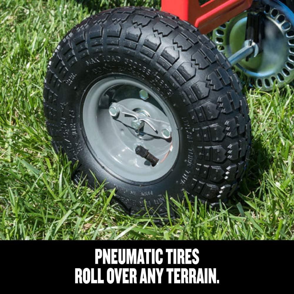 image:imageCraftsman CMXGZBF7124571 110lb Capacity TowBehind Lawn Broadcast Spreader Approximately Coverage of 13rd Acre 17500 sq ft 10Ft Spread Width Steel Rod Flow Control Universal Hitch110lb Capacity TowBehind Lawn Broadcast Spreader