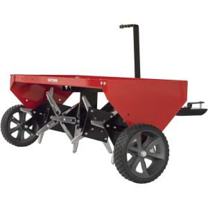 CRAFTSMAN (CMXGZBF7124213) 40″ Tow Behind Lawn Plug Aerator, 24 Galvanized Steel coring Points, Steel Deck That can Support to 140lbs Weight for Better aerating