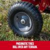 Craftsman CMXGZBF7124489 350 lb Load Capacity, Tow Behind Poly Dump/Swivel Cart, 10 CU FT Capacity; Lawn & Garden Cart/Trailer for Lawn Mowers, Easy to Use Hand Dumping Mechanism(CART_)
