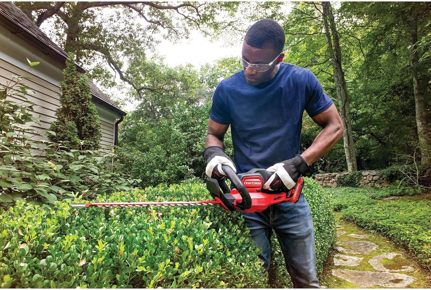 image:imageCRAFTSMAN V20 Cordless Hedge Trimmer 22 inch Bare Tool Only CMCHTS820BTool Only