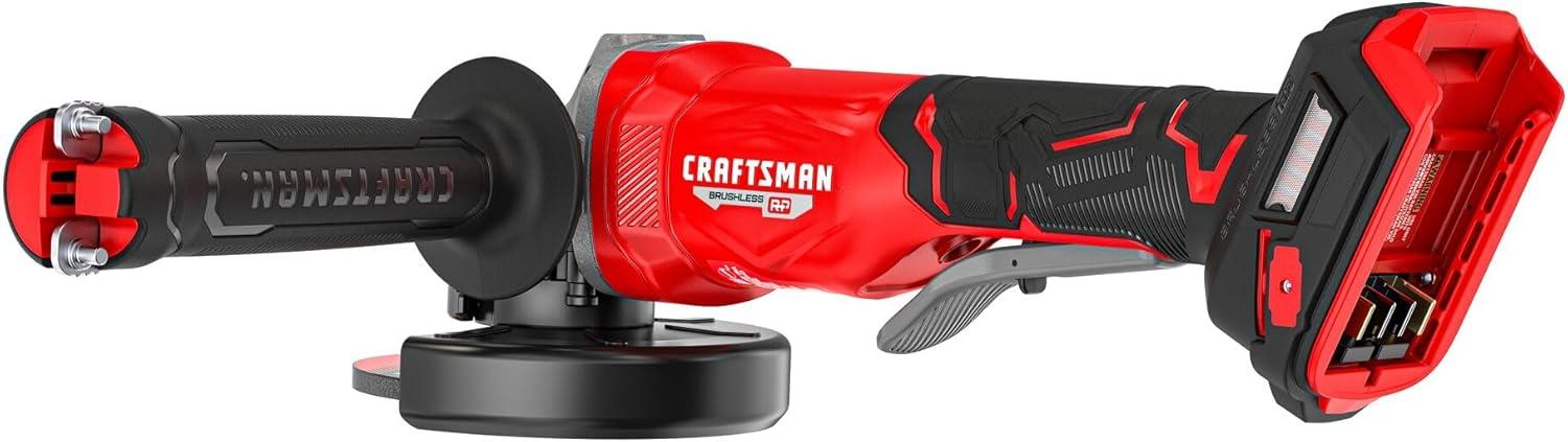image:imageCRAFTSMAN V20 4 12 Cordless Angle Grinder Brushless Small Grinder Tool Only CMCG452B
