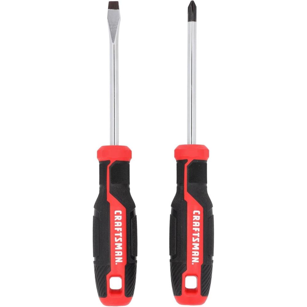 image:imageCRAFTSMAN 2 Pc Screwdriver Set Phillips Screwdriver 2 and 14 In Flathead CMHT65133