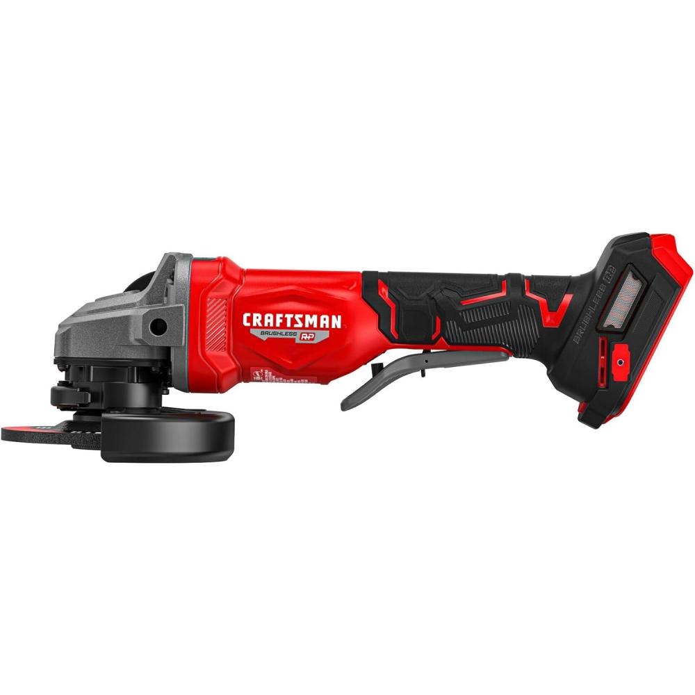 image:imageCRAFTSMAN V20 4 12 Cordless Angle Grinder Brushless Small Grinder Tool Only CMCG452B