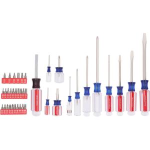 CRAFTSMAN Screwdriver Set, 39 Pc Durable Acetate Handle Master Combination Multi Screw Driver Set Kit (CMHT65180)