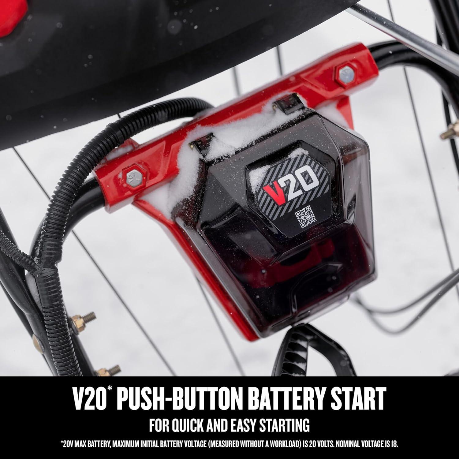 image:imageCRAFTSMAN Performance 26 V20 TwoStage Self Propelled Snow Blower with PushButton Start Battery Powered 243cc Engine 31AN5C4FB93
