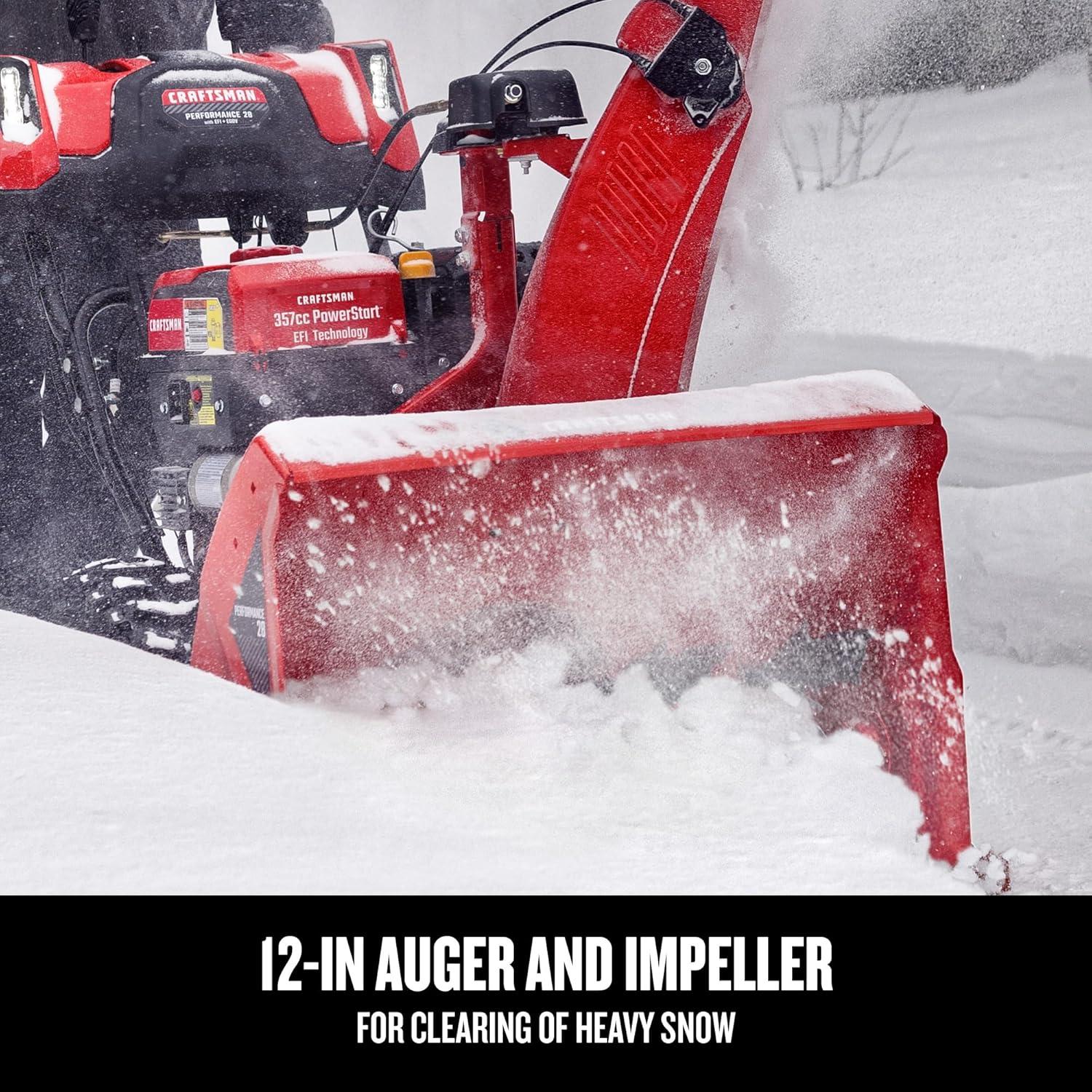 image:imageCRAFTSMAN Performance 28 EFI TwoStage Snow Blower 31AH5G3GB93