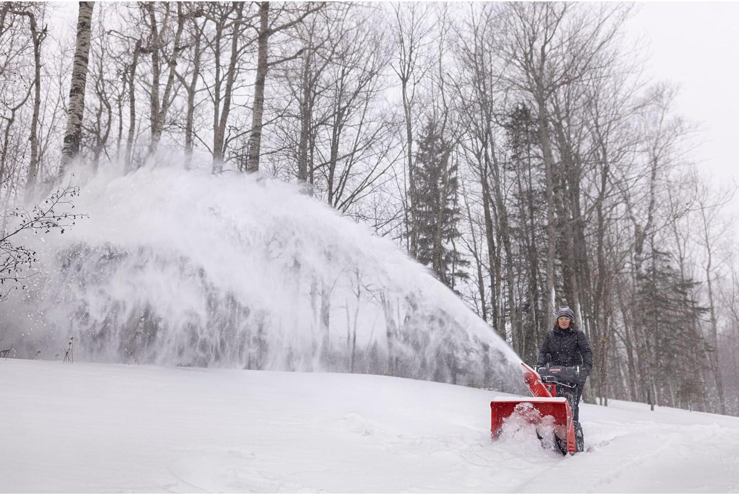 image:imageCRAFTSMAN Select 28 TwoStage Self Propelled Snow Thrower with PushButton Start Gas Powered 277cc 4Cycle OHV Engine 31AH6F2GB93