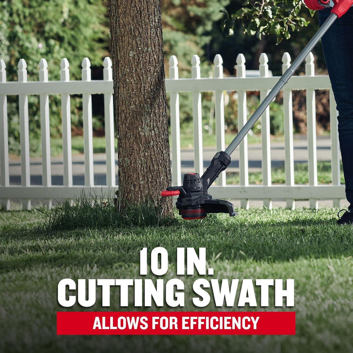 image:imageCRAFTSMAN V20 Cordless String TrimmerEdger and Leaf Blower Combo with 40 Ah Battery and Charger Wide Cut Weedwacker 90 MPH Blower Lightweight CMCK279M1Blower Trimmer Combo Kit