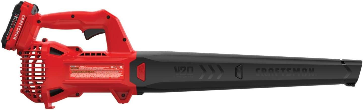 image:imageCRAFTSMAN V20 Cordless String TrimmerEdger and Leaf Blower Combo with 40 Ah Battery and Charger Wide Cut Weedwacker 90 MPH Blower Lightweight CMCK279M1Cordless 2Ah Battery Kit