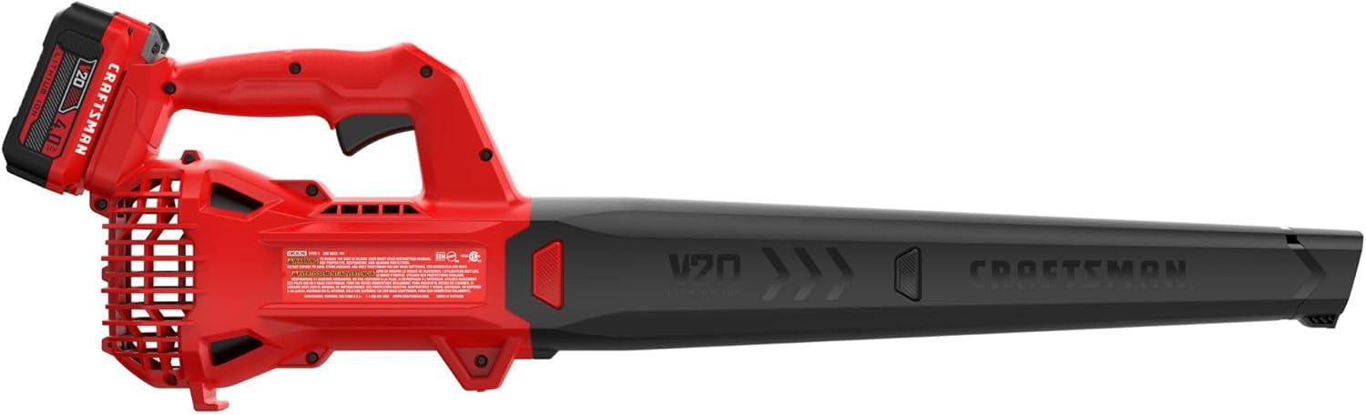 image:imageCRAFTSMAN V20 Cordless String TrimmerEdger and Leaf Blower Combo with 40 Ah Battery and Charger Wide Cut Weedwacker 90 MPH Blower Lightweight CMCK279M1Cordless 4Ah Battery Kit