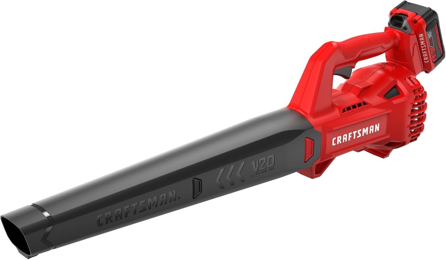 image:imageCRAFTSMAN V20 Cordless String TrimmerEdger and Leaf Blower Combo with 40 Ah Battery and Charger Wide Cut Weedwacker 90 MPH Blower Lightweight CMCK279M1Cordless 4Ah Battery Kit