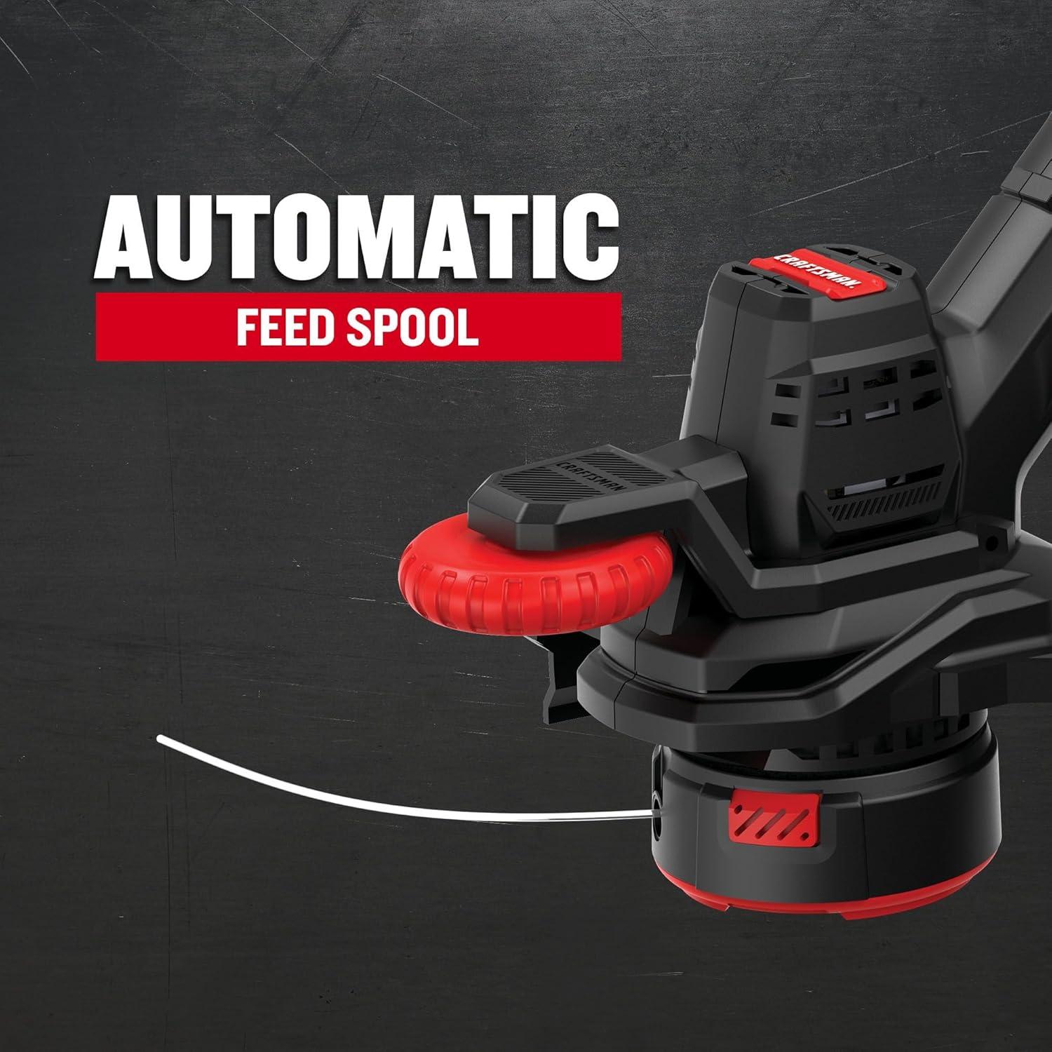 image:imageCRAFTSMAN V20 Cordless String TrimmerEdger and Leaf Blower Combo with 40 Ah Battery and Charger Wide Cut Weedwacker 90 MPH Blower Lightweight CMCK279M1Blower Trimmer Combo Kit
