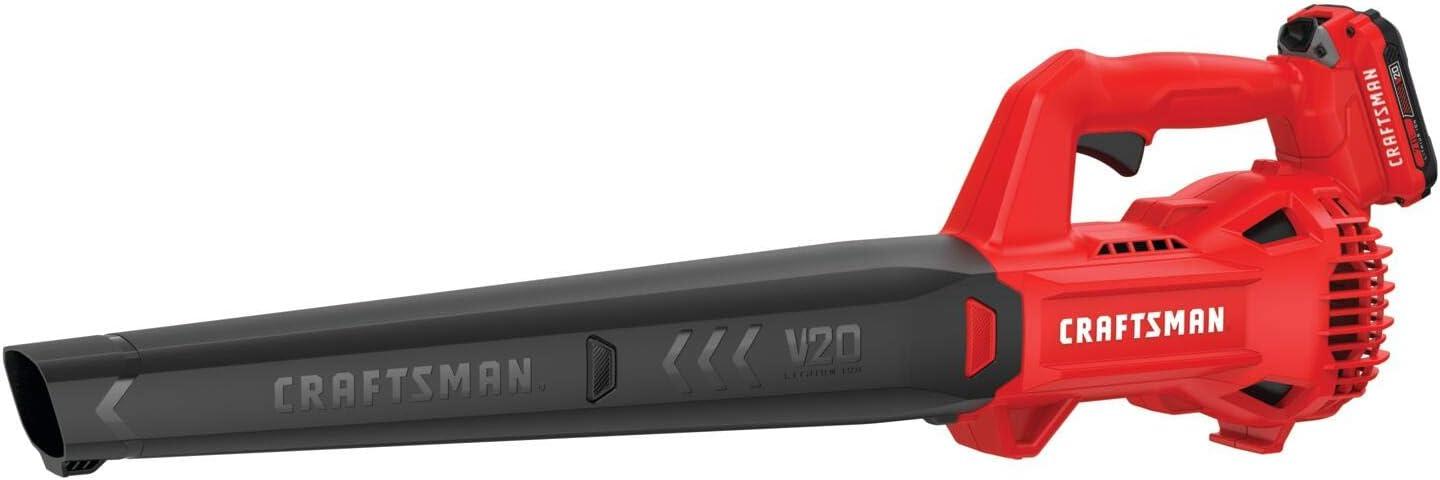 image:imageCRAFTSMAN V20 Cordless String TrimmerEdger and Leaf Blower Combo with 40 Ah Battery and Charger Wide Cut Weedwacker 90 MPH Blower Lightweight CMCK279M1Cordless 2Ah Battery Kit
