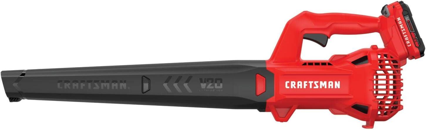 image:imageCRAFTSMAN V20 Cordless String TrimmerEdger and Leaf Blower Combo with 40 Ah Battery and Charger Wide Cut Weedwacker 90 MPH Blower Lightweight CMCK279M1Cordless 2Ah Battery Kit
