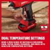 CRAFTSMAN V20 Hot Glue Gun Full Size, Cordless Glue Gun and Sticks Set with LED Light, Interchangeable Nozzles and Wrench, Retractable Dip Tray, Fast Preheat, Long Runtime, Tool Only (CMGL200B)
