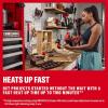 CRAFTSMAN V20 Hot Glue Gun Full Size, Cordless Glue Gun and Sticks Set with LED Light, Interchangeable Nozzles and Wrench, Retractable Dip Tray, Fast Preheat, Long Runtime, Tool Only (CMGL200B)