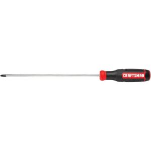 CRAFTSMAN Screwdriver PH2 x 10 in. Extended Reach Phillips Head, Strong Grip Handle (CMHT65153)(NEW Phillips Screwdriver  10 Inch)