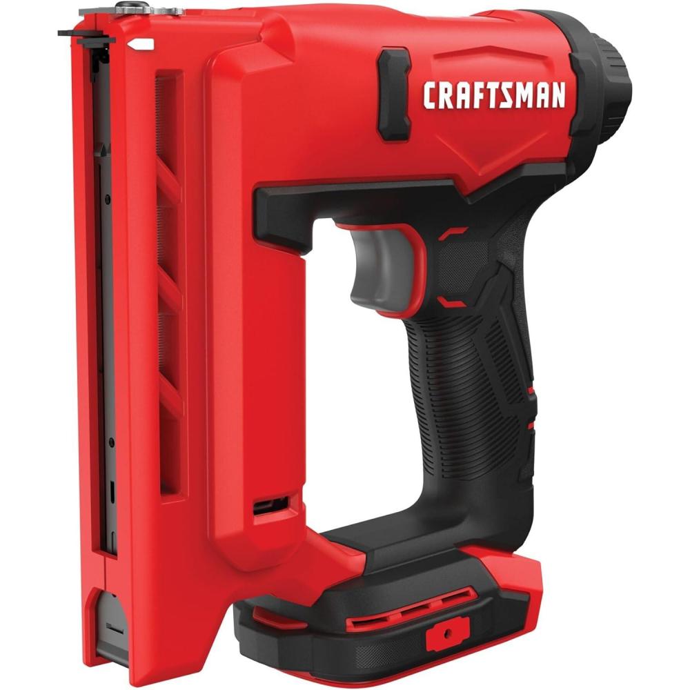 image:imageCRAFTSMAN V20 Staple Gun 38 in Wide Crown Stapler Cordless Staple Gun Battery Powered Tool Only CMCN410B