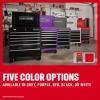 CRAFTSMAN Rolling Cart with Drawers, Full Bank Utility Cart, Six Soft-Close Drawers Tool Chest, Power Outlets, Side Tray, Heavy Duty Casters, 37 x 21 x 41 Inch, Red (CMSTUC06RB)
