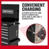 CRAFTSMAN Tool Chest with Wheels, Full Bank Utility Cart, Six Soft-Close Drawers, Power Outlets, Side Tray, Storage Cart, Heavy Duty Casters, 37 x 21 x 41 Inch, Black (CMSTUC06BK)