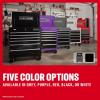 CRAFTSMAN Tool Chest with Wheels, Full Bank Utility Cart, Six Soft-Close Drawers, Power Outlets, Side Tray, Storage Cart, Heavy Duty Casters, 37 x 21 x 41 Inch, Black (CMSTUC06BK)